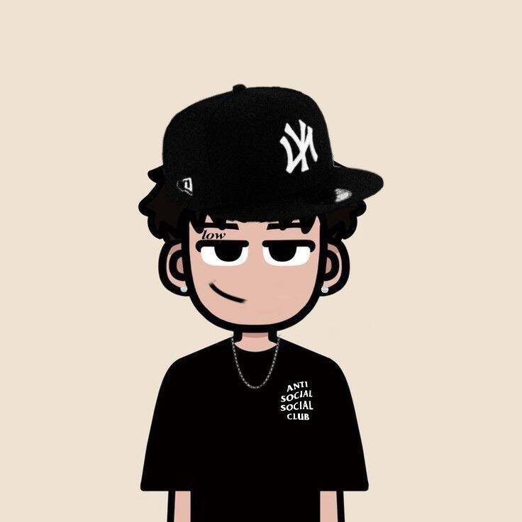 Baseball pfp Profile Picture Cartoon Character with Cap