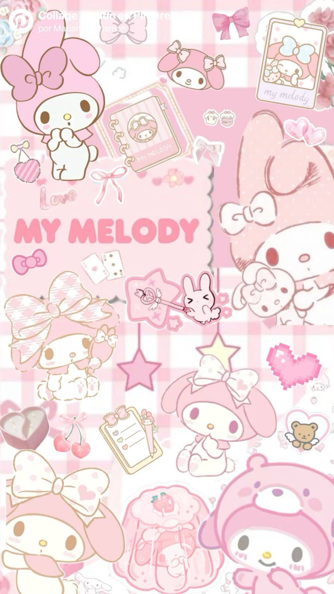 My Melody pfp Profile Picture Cute Pink Aesthetic Collage