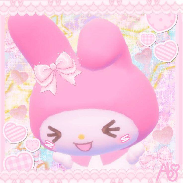 My Melody pfp Profile Picture Cute Pink Bunny with Bow