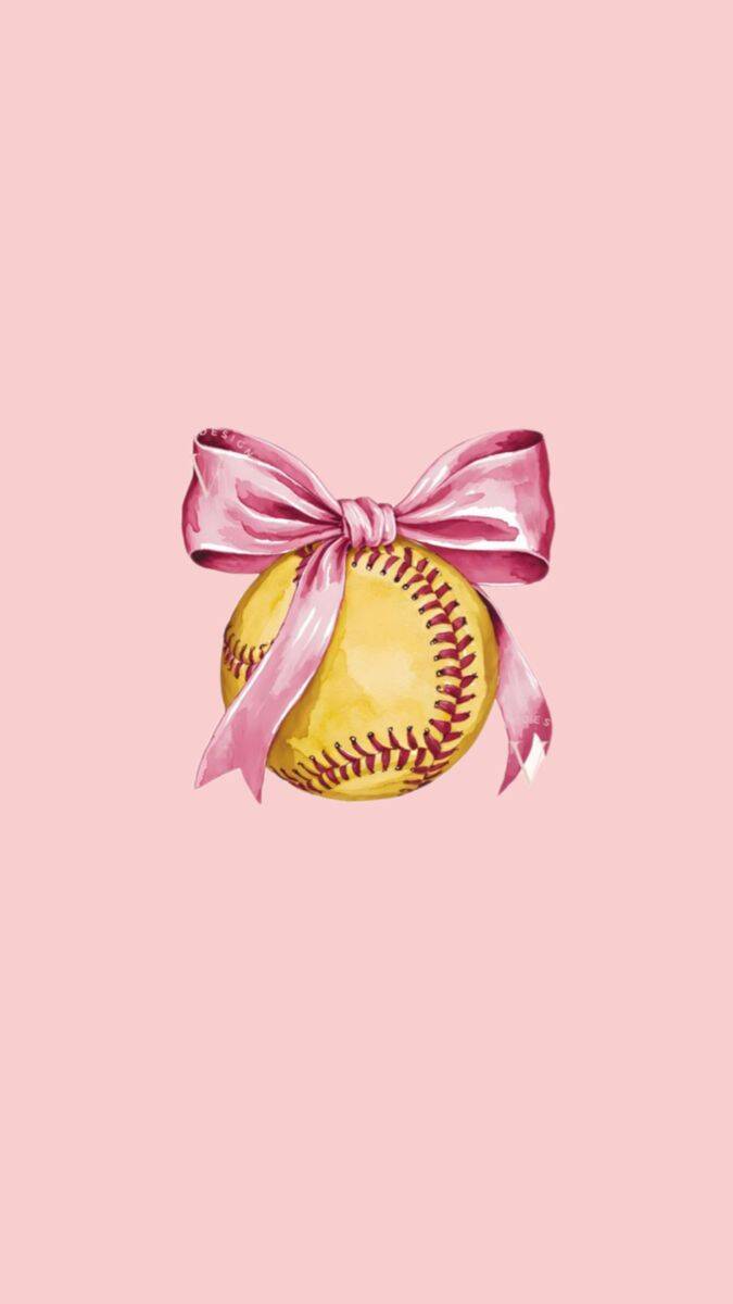 Baseball pfp Profile Picture Pink Bow on Softball