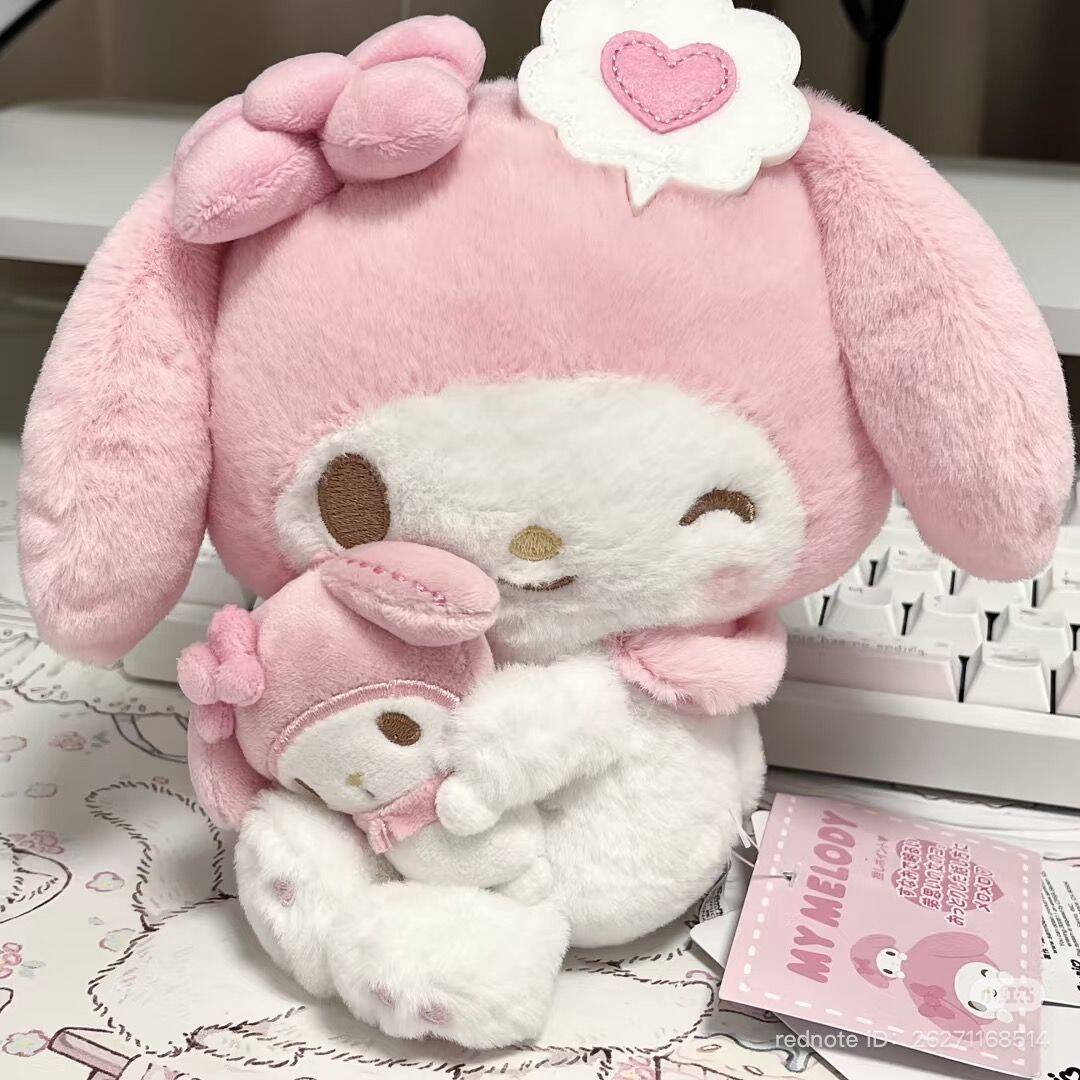My Melody pfp Profile Picture Cute Plush Toy with Heart Thought Bubble