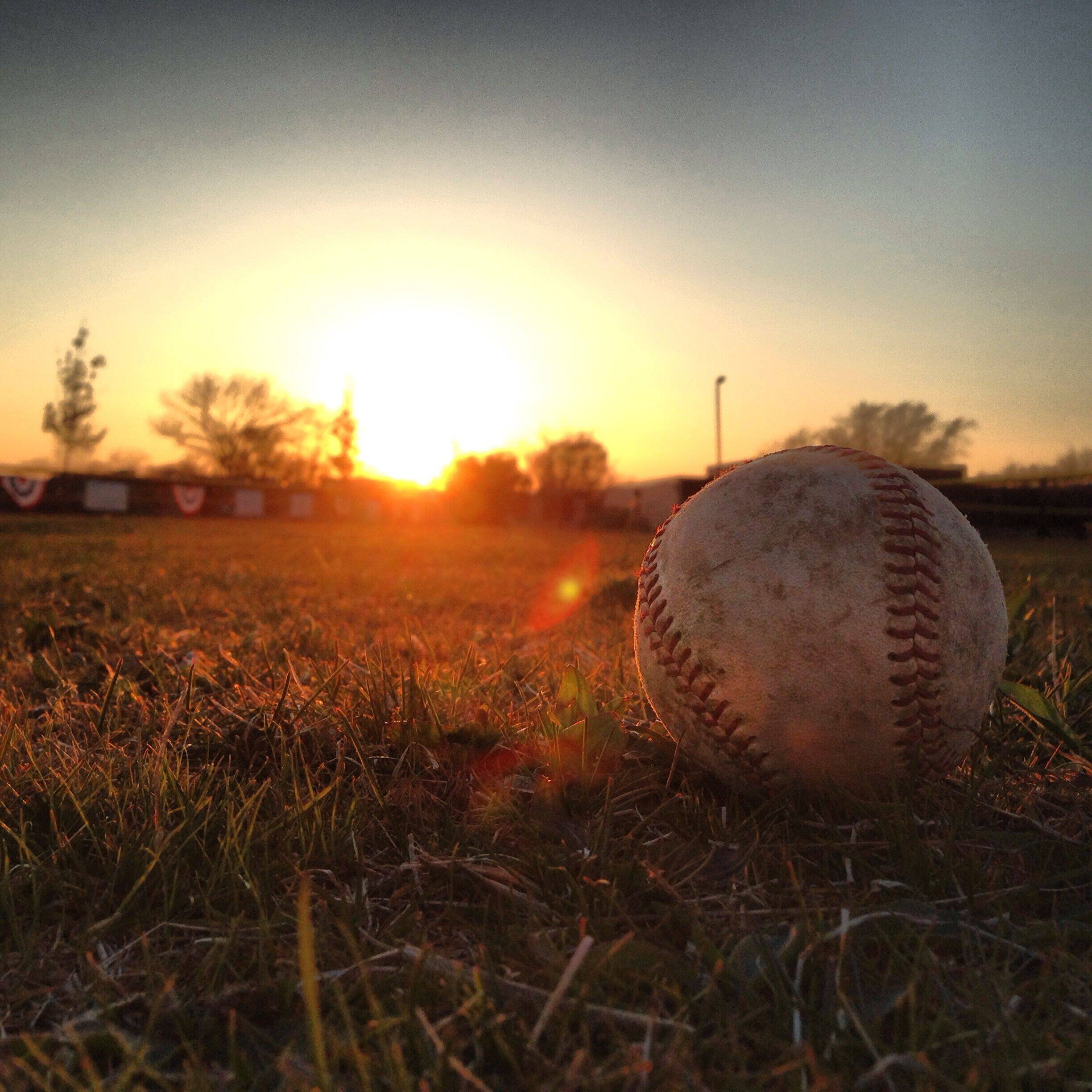 Baseball pfp Profile Picture Sunset Over Baseball Field