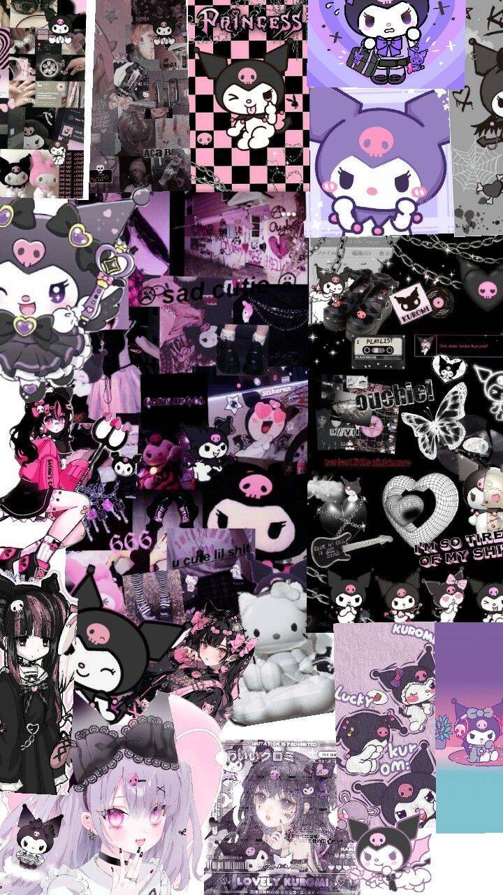 Cute Kuromi pfp Profile Picture with Pink and Black Aesthetic