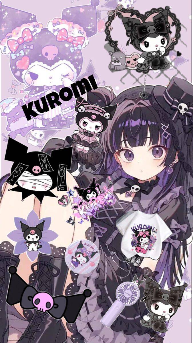 Cute Kuromi pfp Profile Picture with Gothic Aesthetic and Accessories