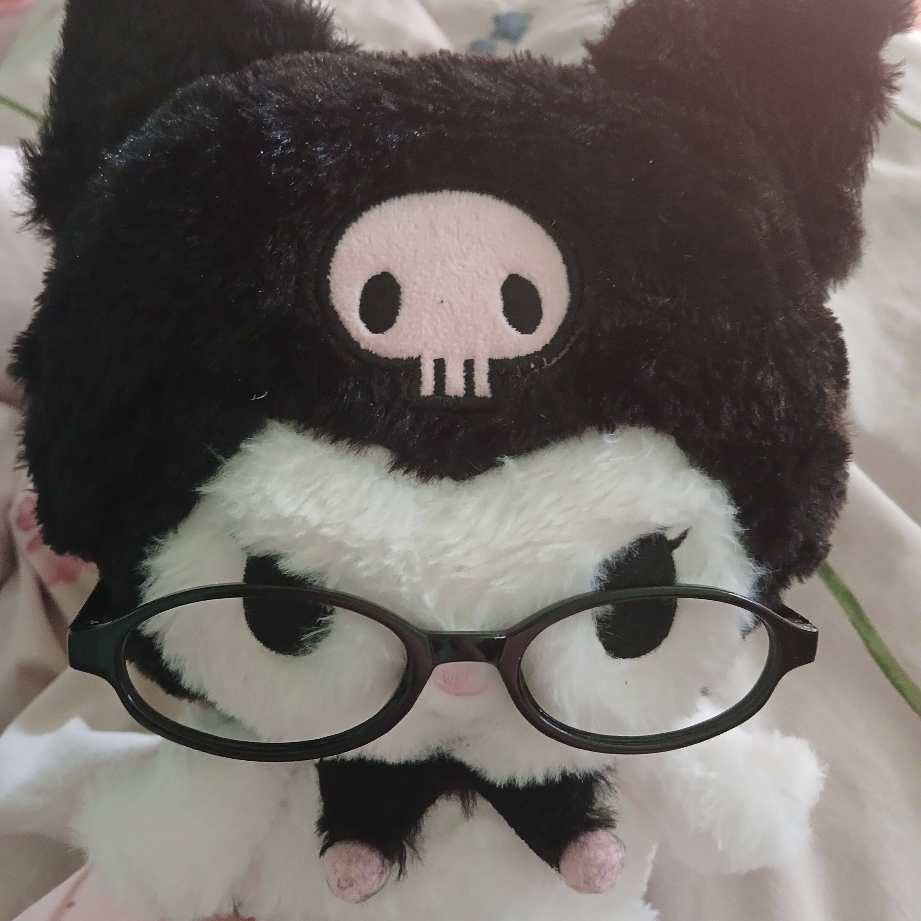 Cute Kuromi pfp Profile Picture with Glasses and Skull Hat