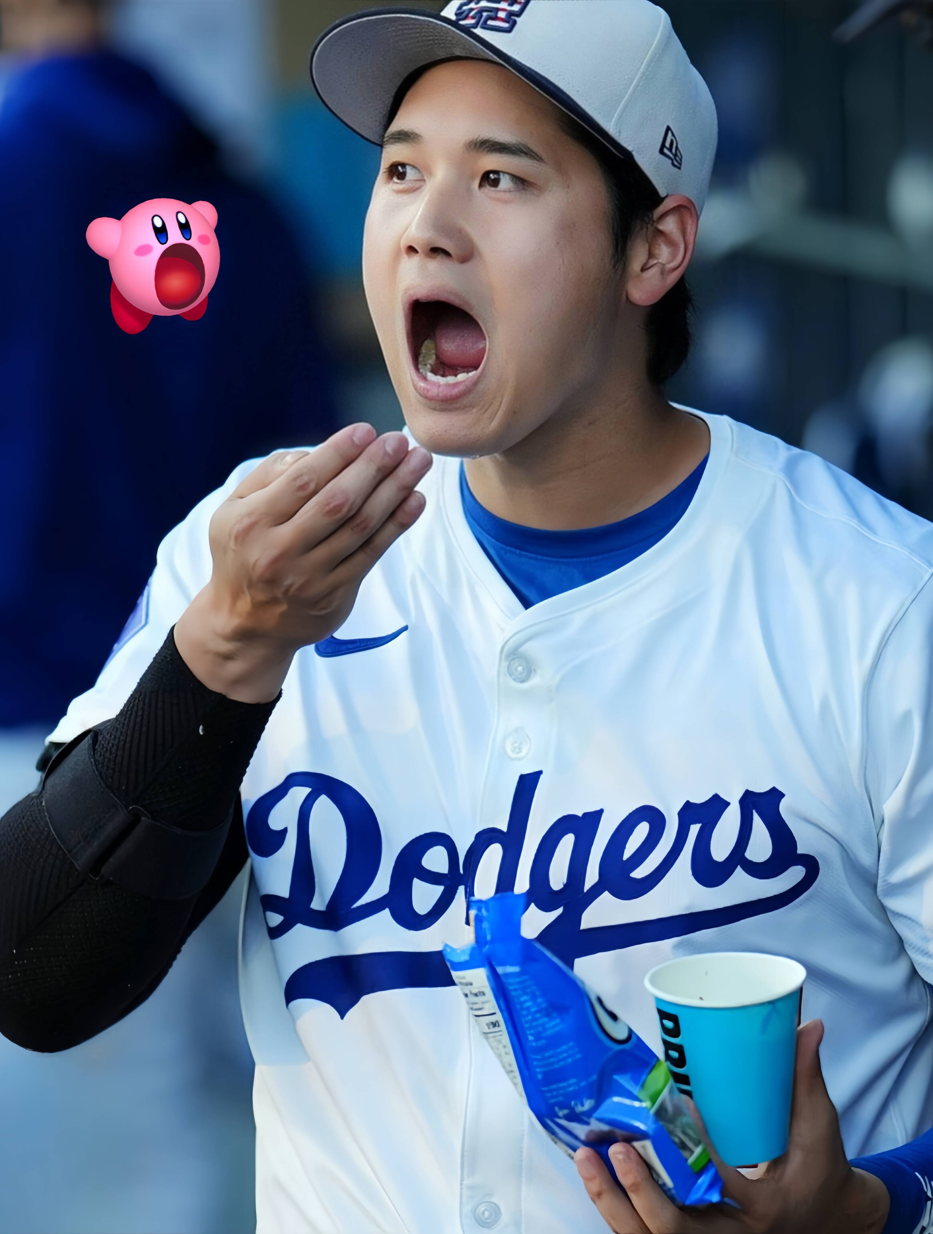Baseball pfp Profile Picture Player Eating Snacks