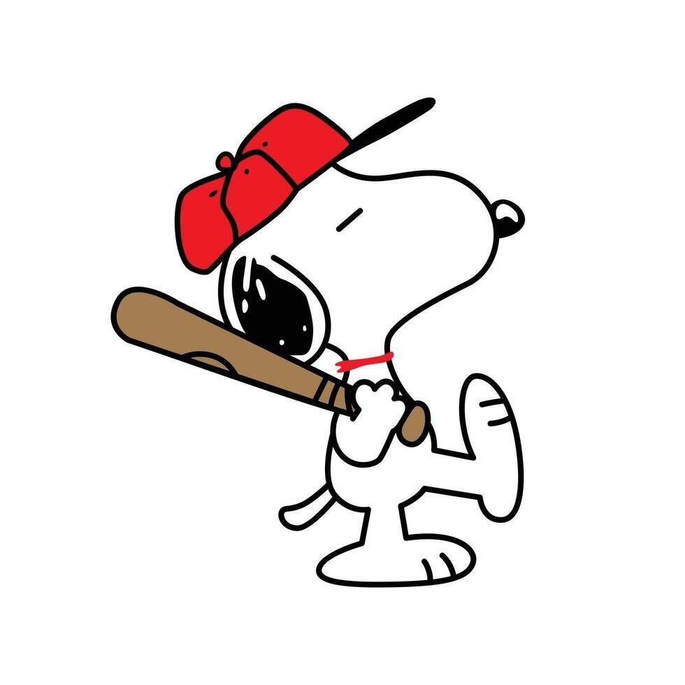 Baseball pfp Profile Picture Cartoon Dog with Bat