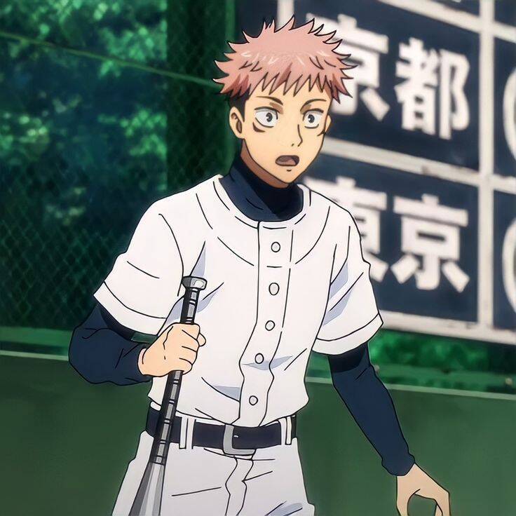 Baseball pfp Profile Picture Player with Bat in Action