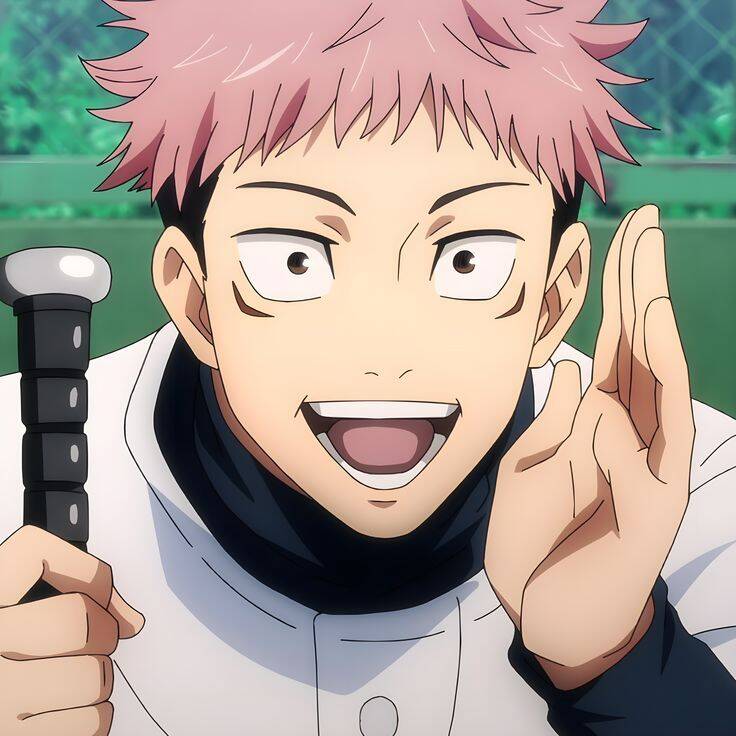 Baseball pfp Profile Picture Player Smiling with Bat