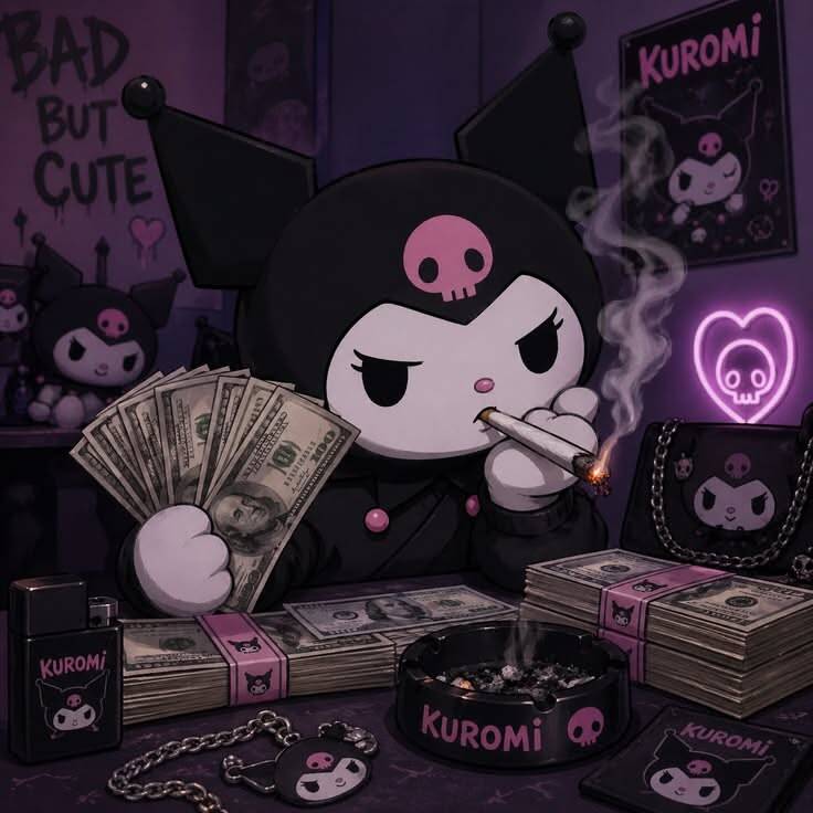 Kuromi pfp Profile Picture Bad But Cute Aesthetic with Money