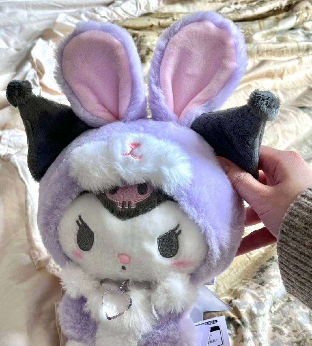 Adorable Kuromi pfp Profile Picture with Bunny Ears and Jester Hat