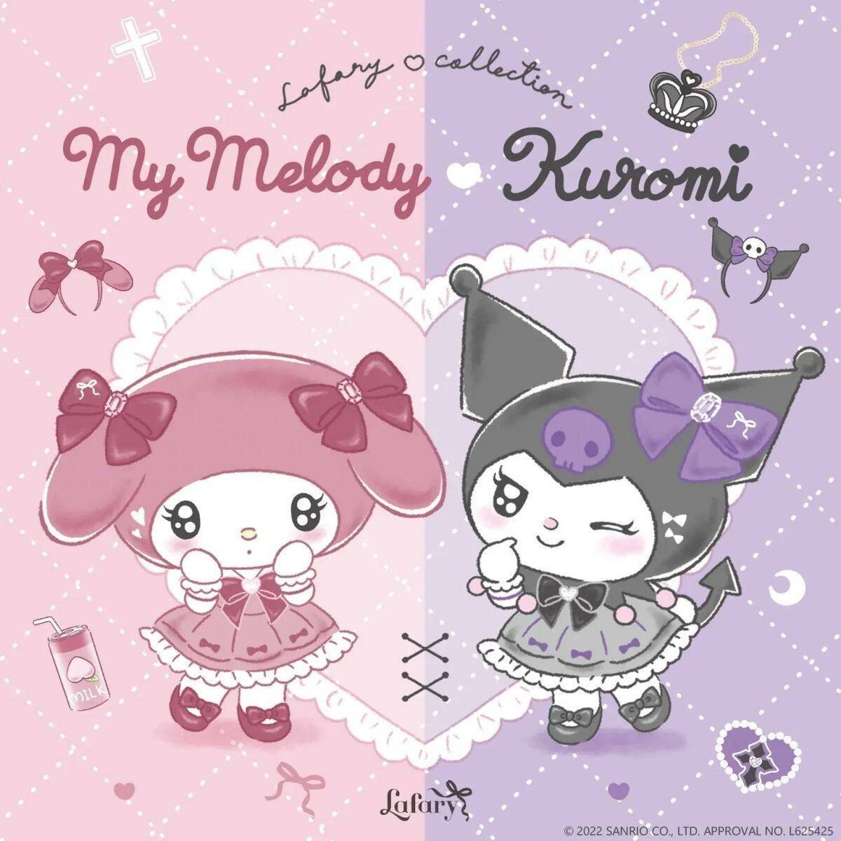 Cute Kuromi pfp Profile Picture with My Melody Best Friend