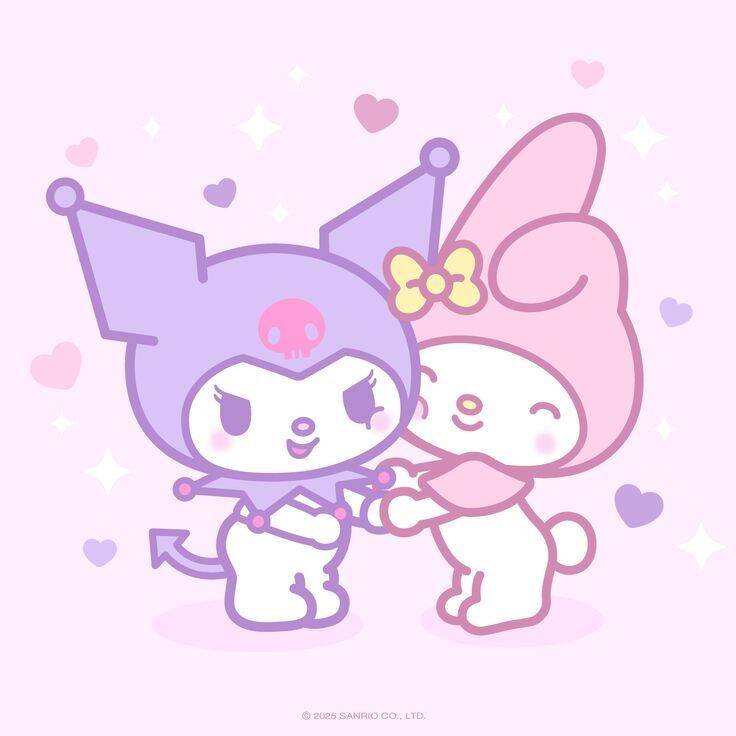 Cute Kuromi pfp Profile Picture with My Melody Friendship