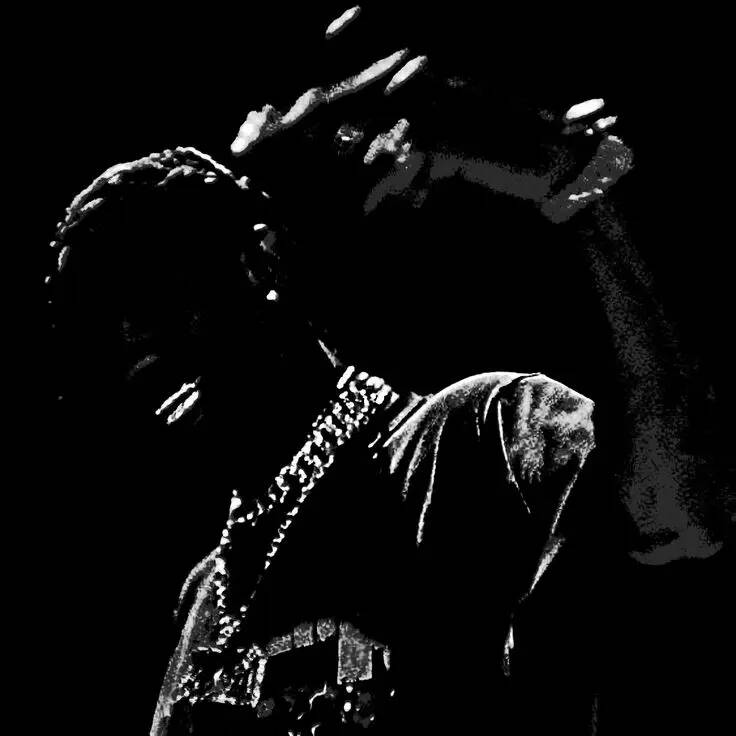 Travis Scott pfp Profile Picture Dark Silhouette with Chain