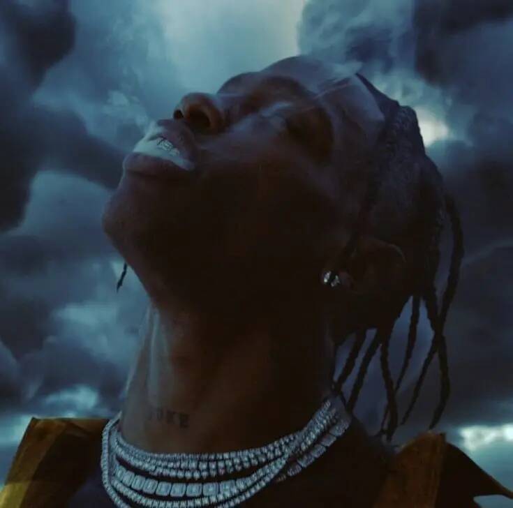 Travis Scott pfp Profile Picture Dramatic Sky Background