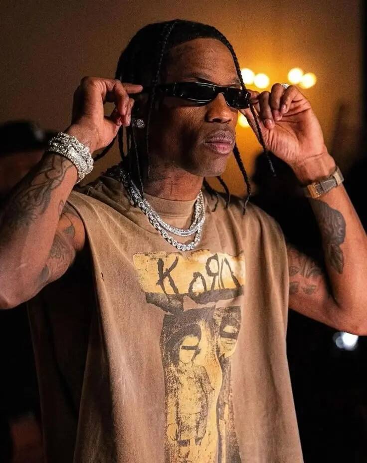 Travis Scott pfp Profile Picture Stylish Sunglasses and Braids