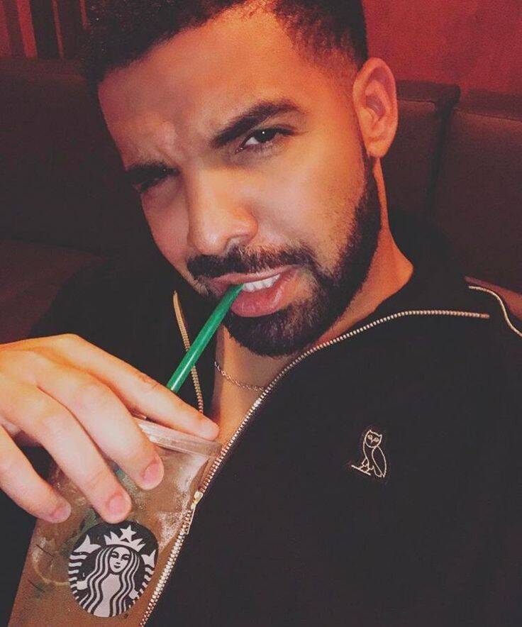 Drake pfp Profile Picture with Starbucks Drink