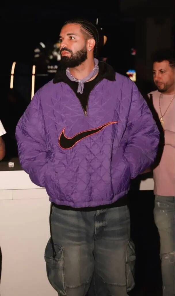 Drake pfp Profile Picture Stylish Purple Nike Jacket
