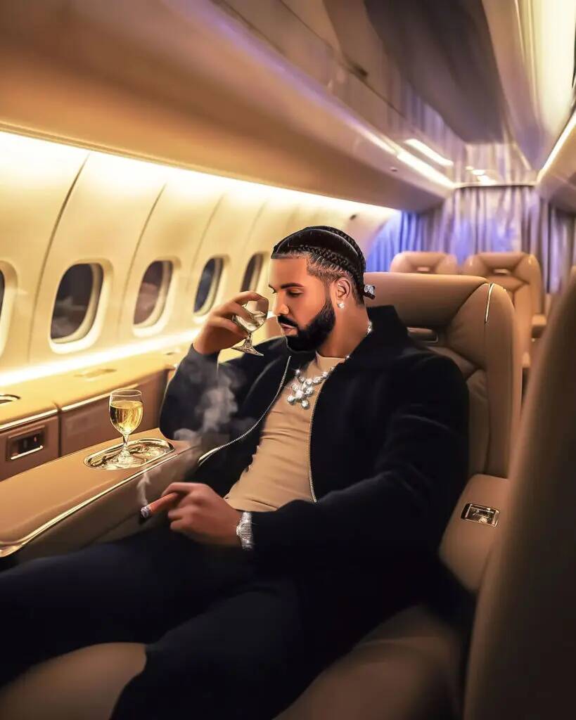 Drake pfp Profile Picture Luxury Vibes in Private Jet
