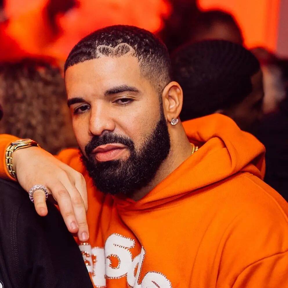 Drake pfp Profile Picture Stylish Orange Hoodie