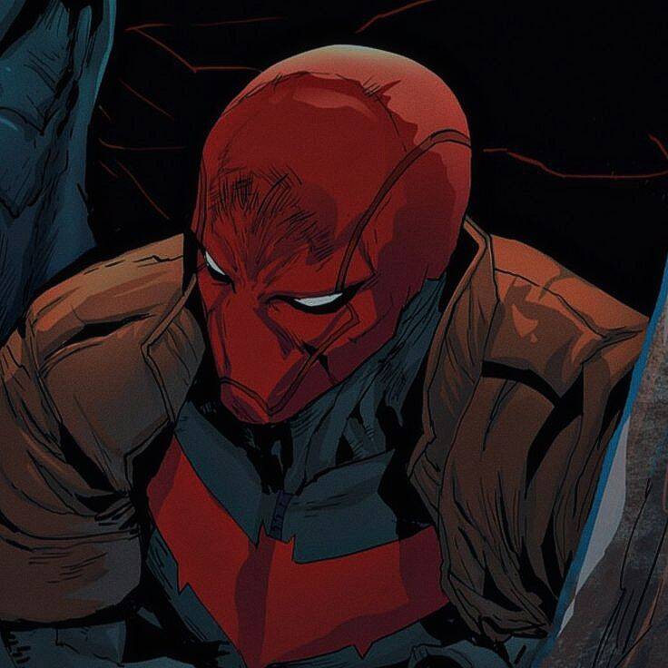 Red pfp Profile Picture Heroic Red Masked Character
