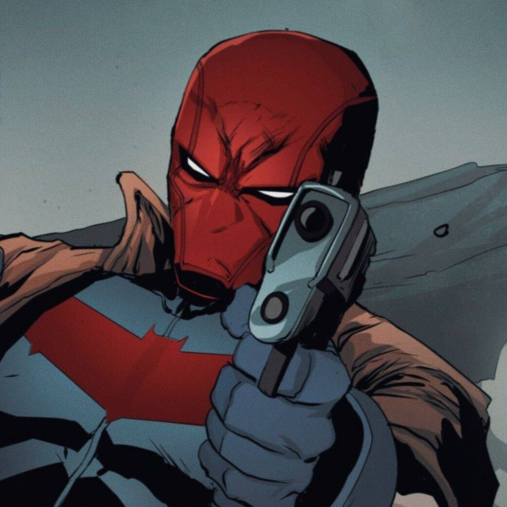 Red pfp Profile Picture Red Hood Comic Character Action