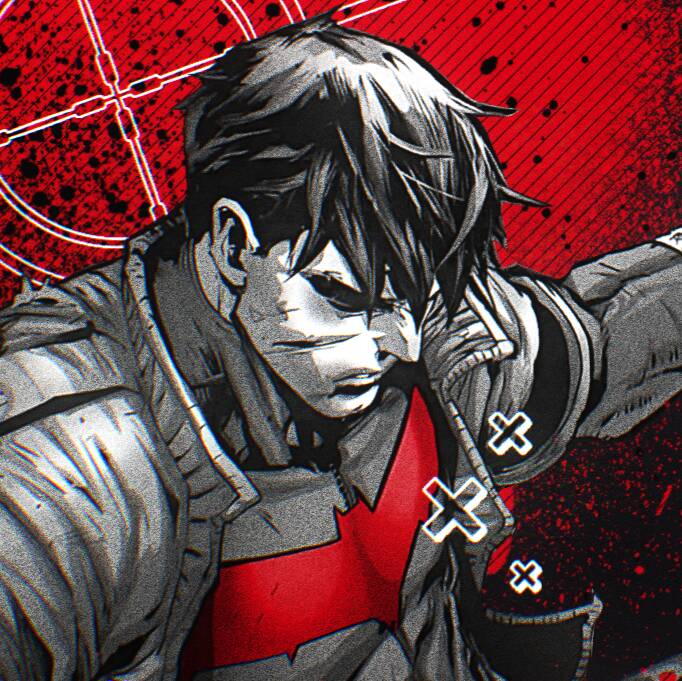 Red pfp Profile Picture Aesthetic Dark Red Character Art