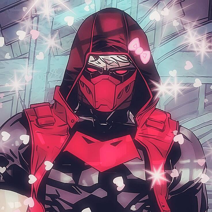 Red pfp Profile Picture Aesthetic Cool Red Masked Character