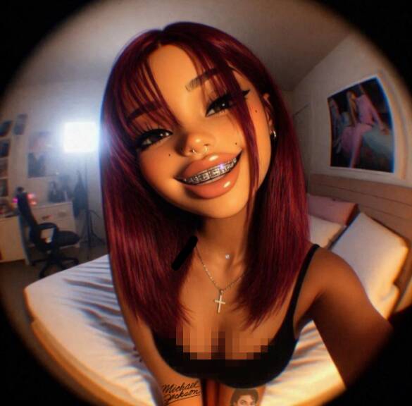 Red pfp Profile Picture Cute Smiling Girl with Red Hair