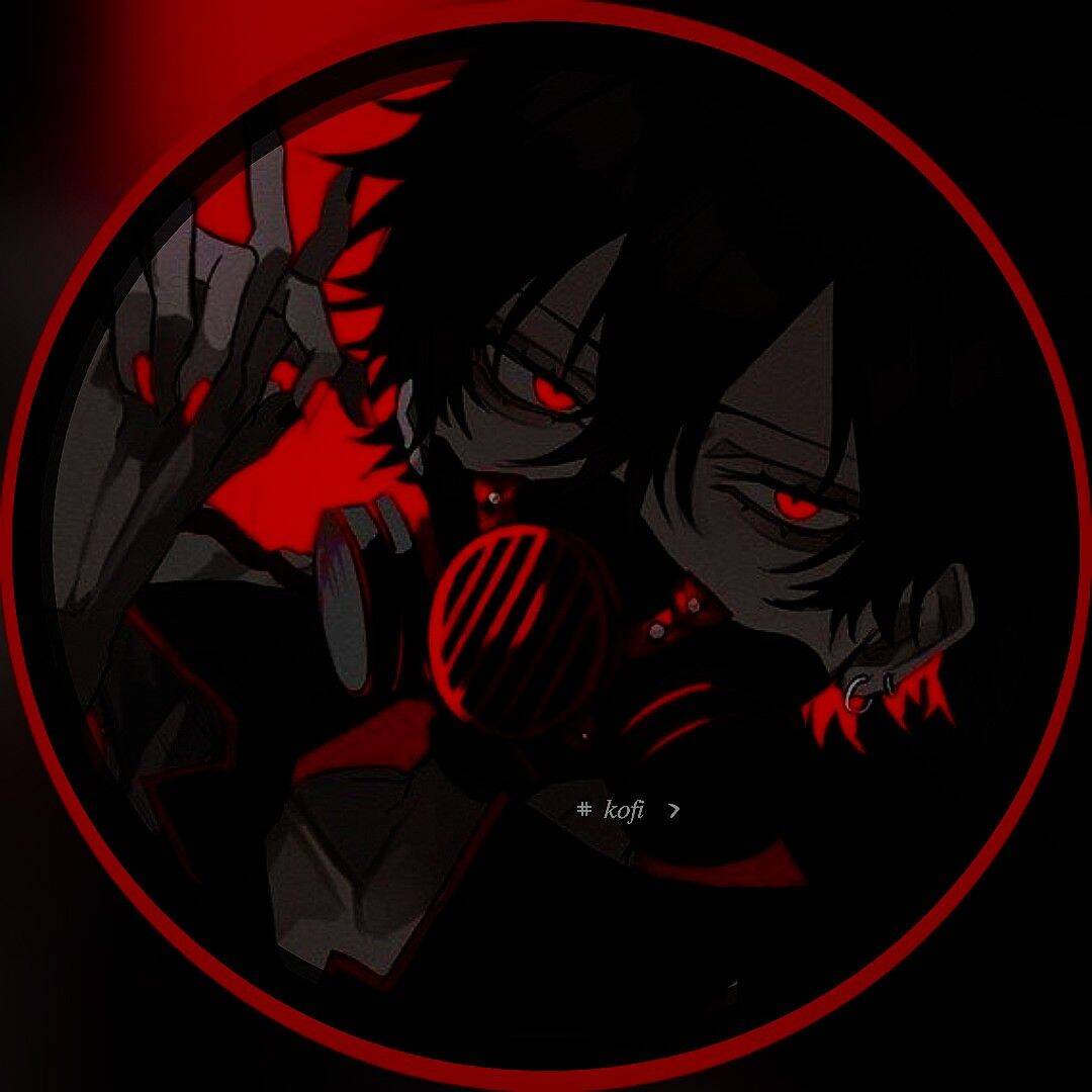 Red Anime Boy pfp Profile Picture Aesthetic Dark Red