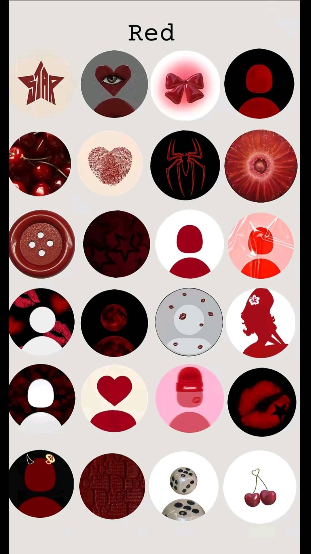 Red pfp Profile Picture Collection Aesthetic Bold Red