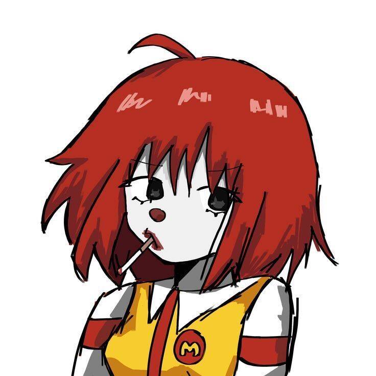 Red pfp Profile Picture Anime Girl Cute Red Aesthetic