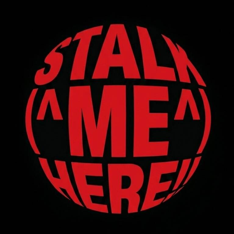 Bold Red pfp Profile Picture with Eye Catching Text