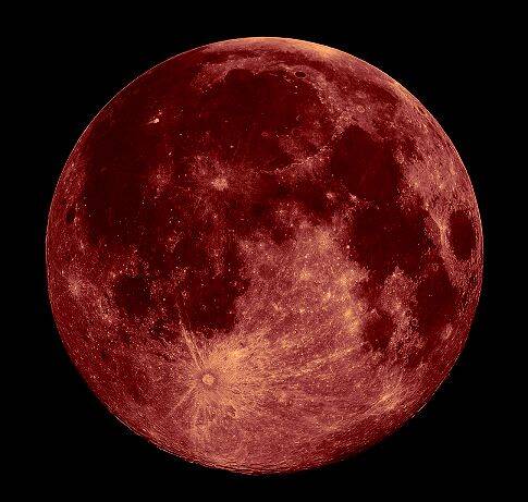 Red Moon pfp Profile Picture Aesthetic Lunar Eclipse
