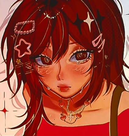 Red pfp Profile Picture Aesthetic Cute Anime Girl