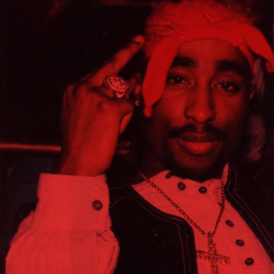 Red pfp Profile Picture Aesthetic Tupac Vibe Bold Red