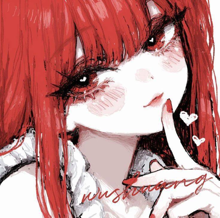 Red pfp Profile Picture Aesthetic Cute Red Anime Girl