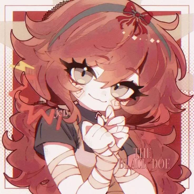 Red pfp Profile Picture Cute Anime Girl with Red Hair