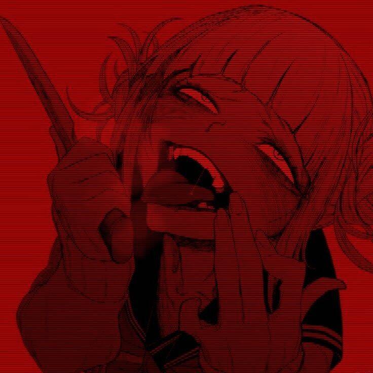 Red pfp Profile Picture Aesthetic Dark Red Anime Girl