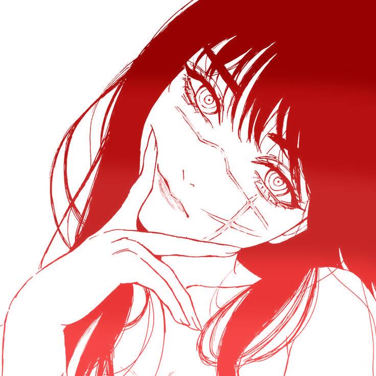 Red Anime Girl PFP Profile Picture Aesthetic Cute Red