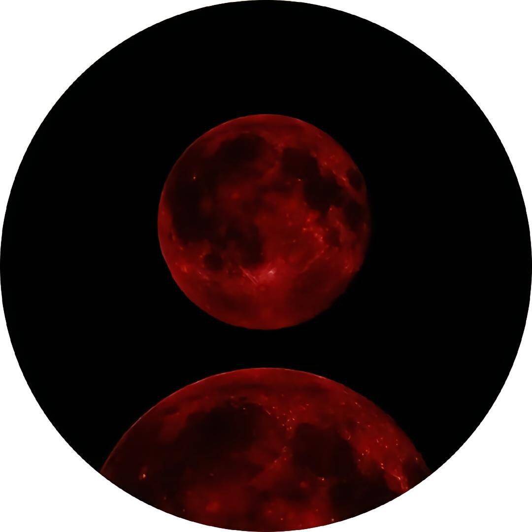 Red pfp Profile Picture Blood Moon Aesthetic Dark Red