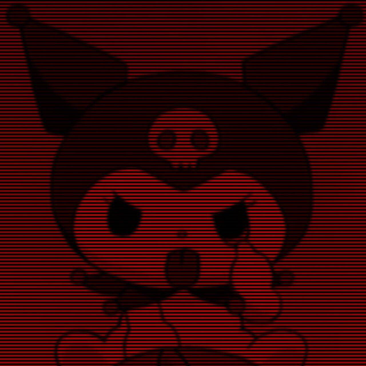 Red pfp Profile Picture Cute Skull Character Aesthetic
