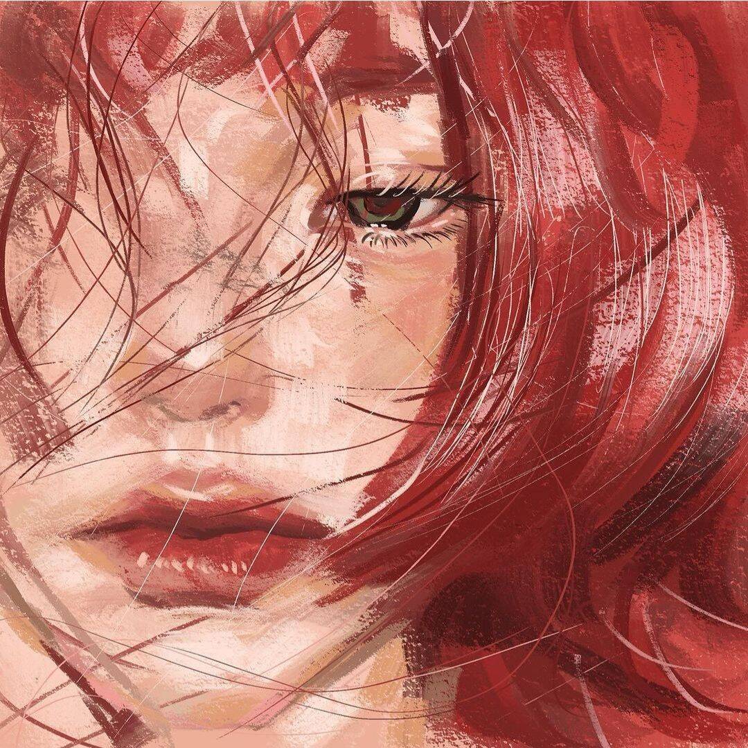 Red pfp Profile Picture Aesthetic Artistic Red Hair