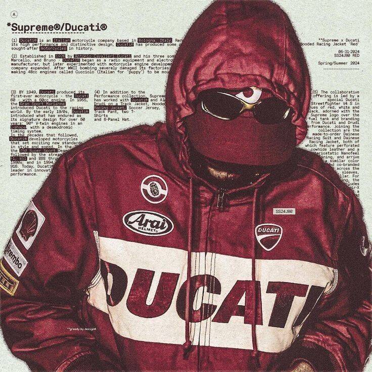 Red pfp Profile Picture Aesthetic Ducati Hoodie