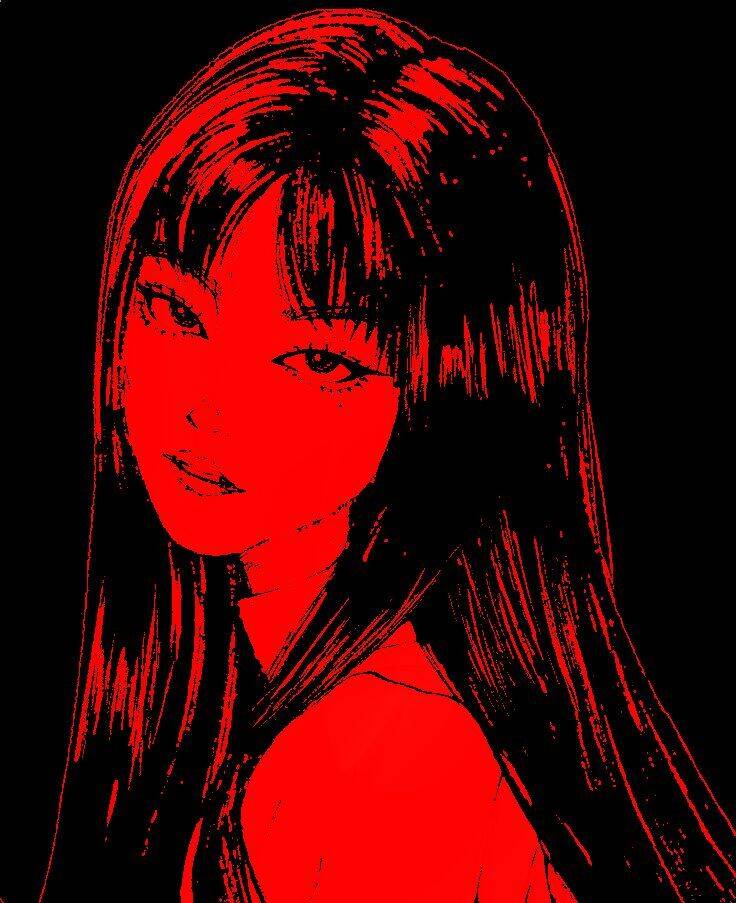 Red Anime Girl pfp Profile Picture Aesthetic Bold Red