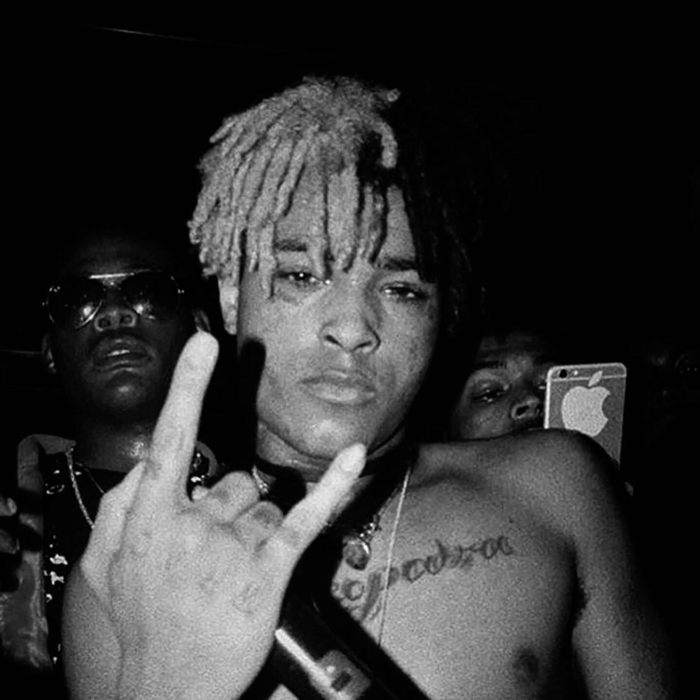XXXTentacion pfp Profile Picture Black and White with Blonde Hair