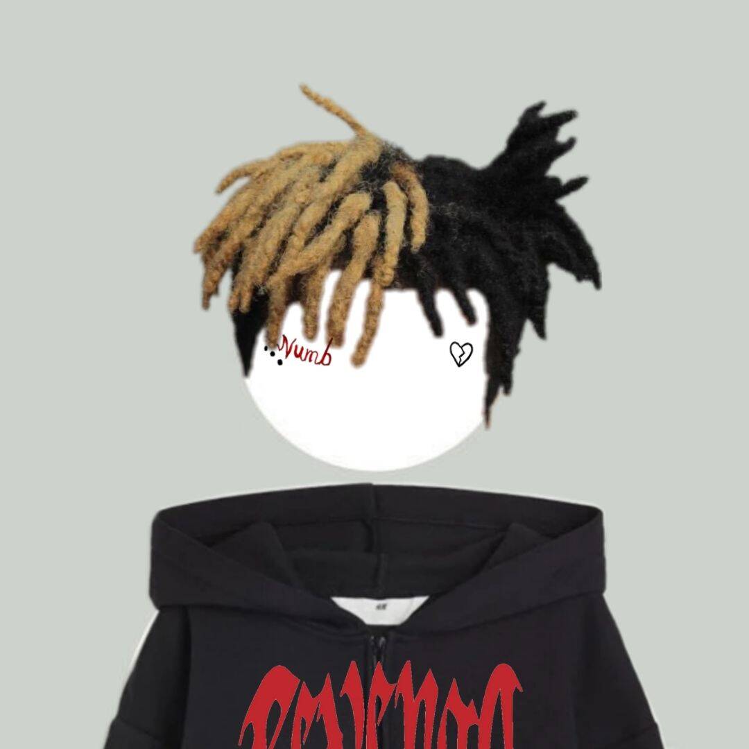 XXXTentacion pfp Profile Picture Dreadlocks and Hoodie