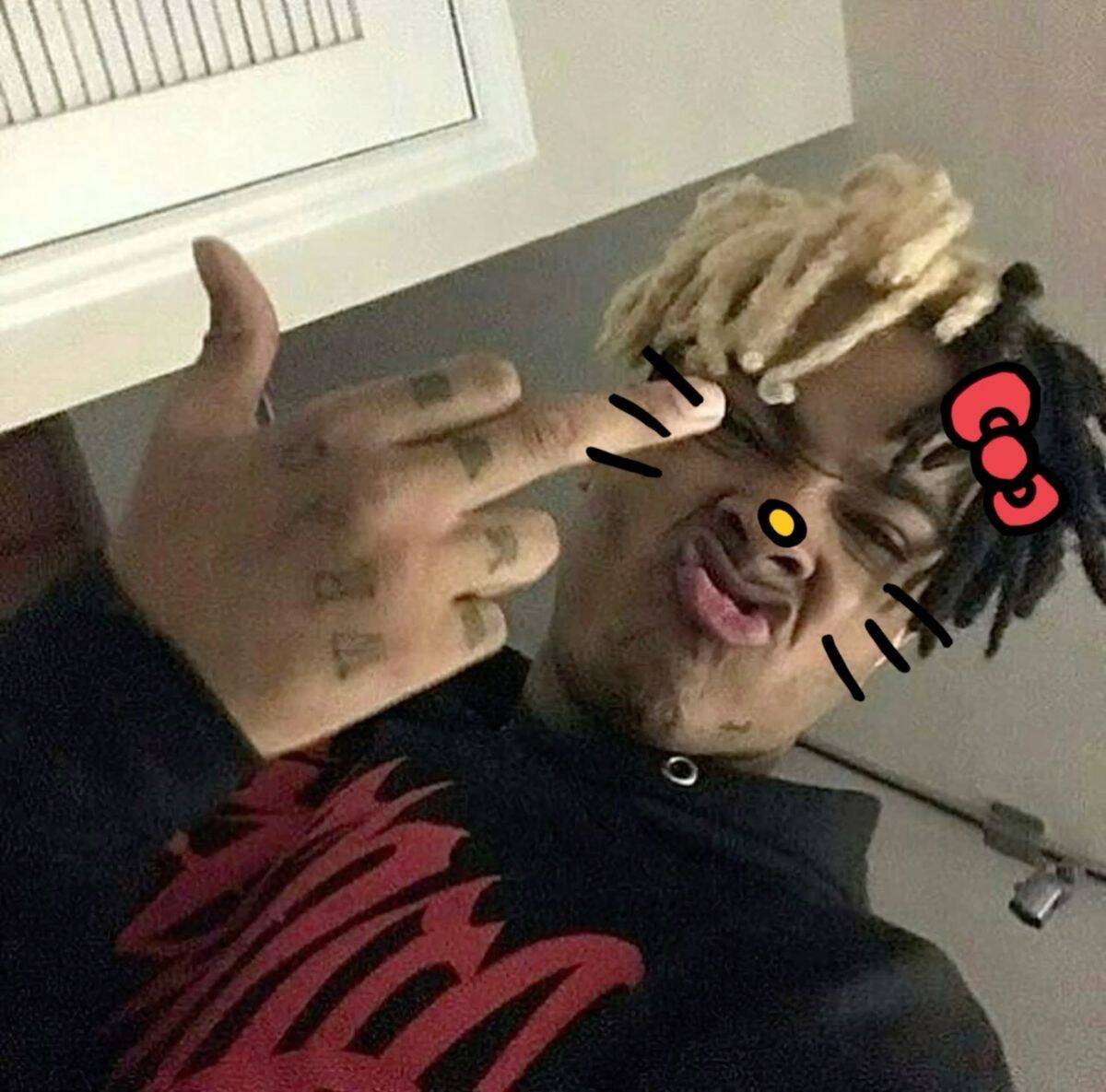 XXXTentacion pfp Profile Picture with Hello Kitty Filter
