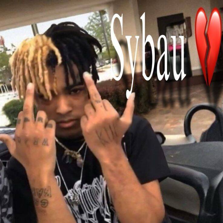 XXXTentacion pfp Profile Picture Blonde and Black Dreadlocks