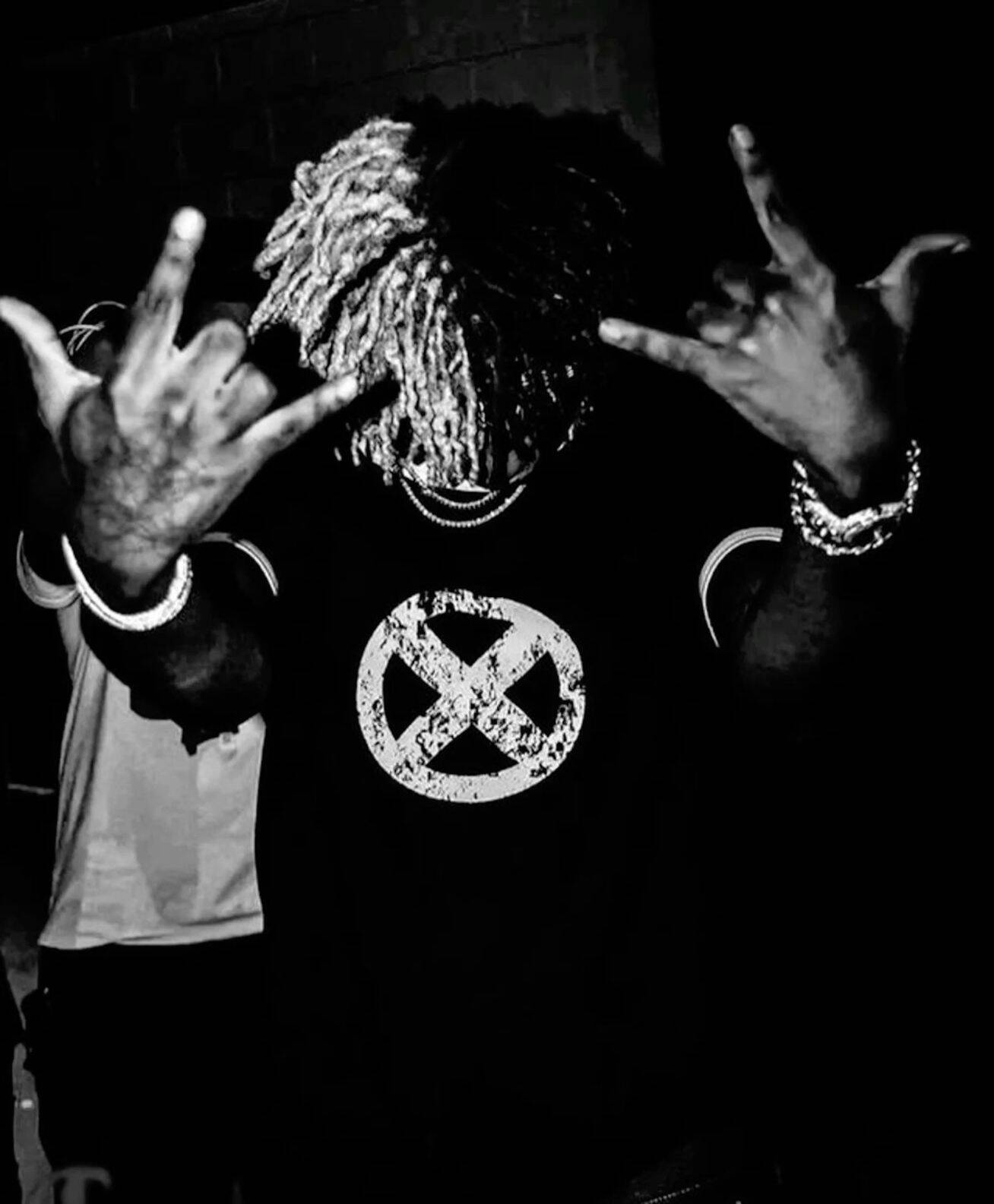XXXTentacion pfp Profile Picture Black and White Dreadlocks